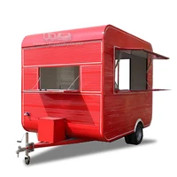 Custom Mobile Mini Cart Gelato Truck Halal Taco Kiosk Shaved Ice Trailers