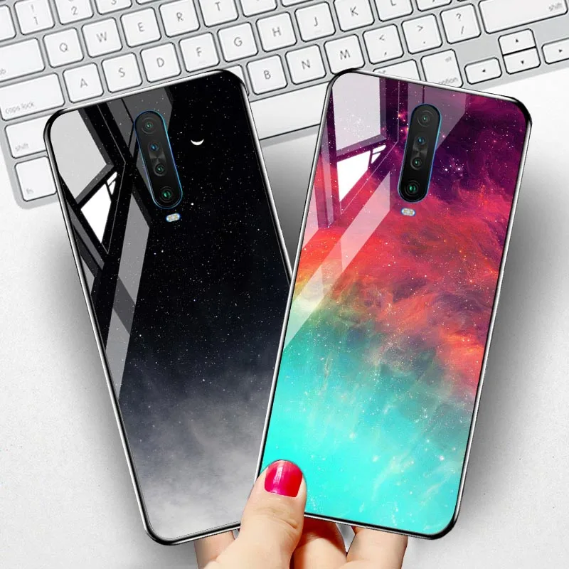 Закаленное стекло Корпус для Xiaomi редми K30 Случаи Примечание 8 Pro 7 8Т 8А 7А Ми 9Т A3 9 SE