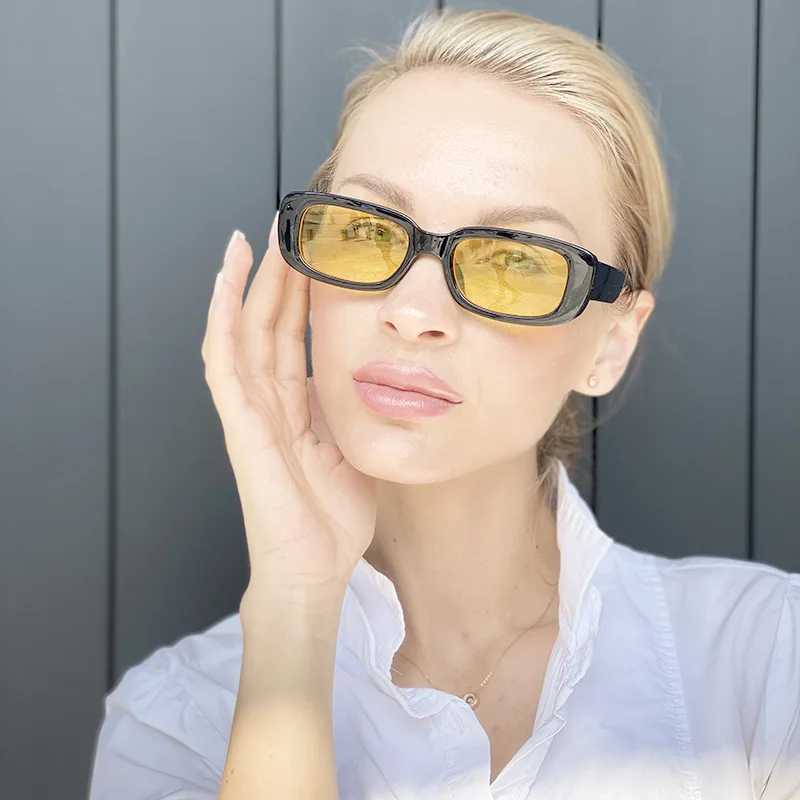 

2021 Retro Tone High-end Small Frame Sunglasses Ladies Fashion Trend Glasses Men's Driving Mirror UV400