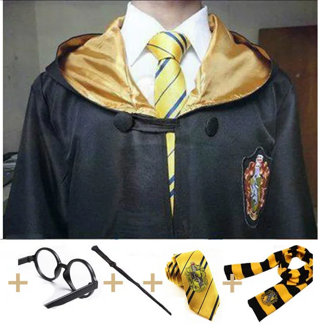 Карнавальный костюм; халат; плащ с галстуком-шарфом; Ravenclaw Gryffindor Hufflepuff Slytherin для взрослых и детей; костюм Харриса