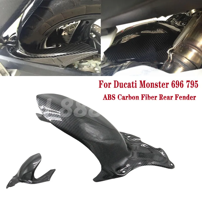 

Motorcycle Accessories For Ducati Monster 696 Monster 795 ABS Carbon Fiber Rear Mudguard Splash Guard Fairing