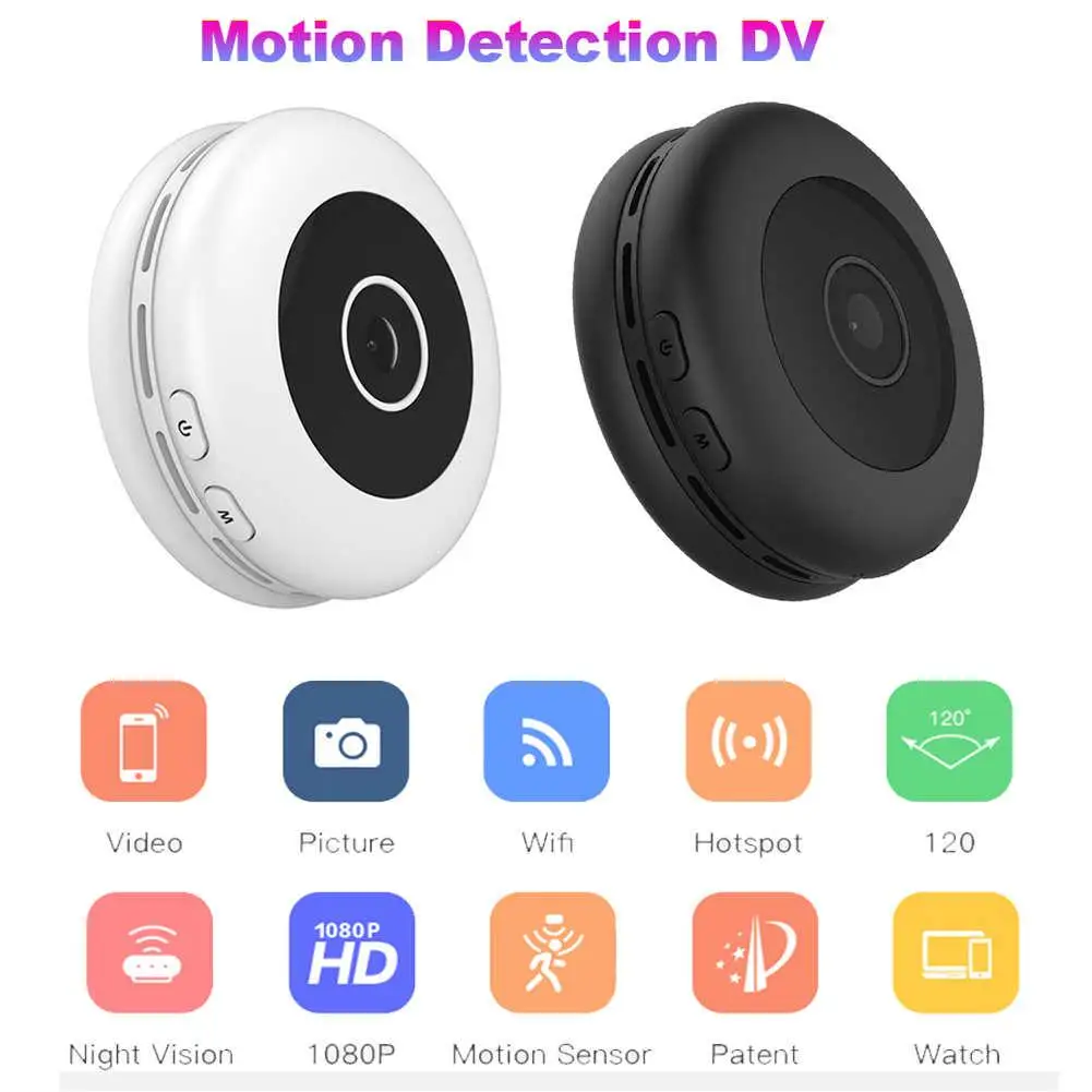 Беспроводная мини камера H11 HD 1080P Wi Fi с датчиком движения|Компактные видеокамеры| |