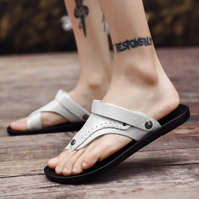 

Zandalias Hombre Rubber Sandals Men Sandalias For Man Sandalia Rasteira De Casa Hombre Romanas Leather Verano Sandel Sandals-men