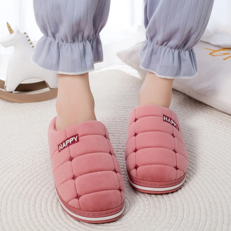 2021 мужские тапочки для влюбленных в спальню зимние плюшевые теплая домашняя