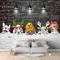 custom self adhesive wallpaper 3d cute animal personality restaurant childrens bedroom photo wall murals 3d waterproof sticker