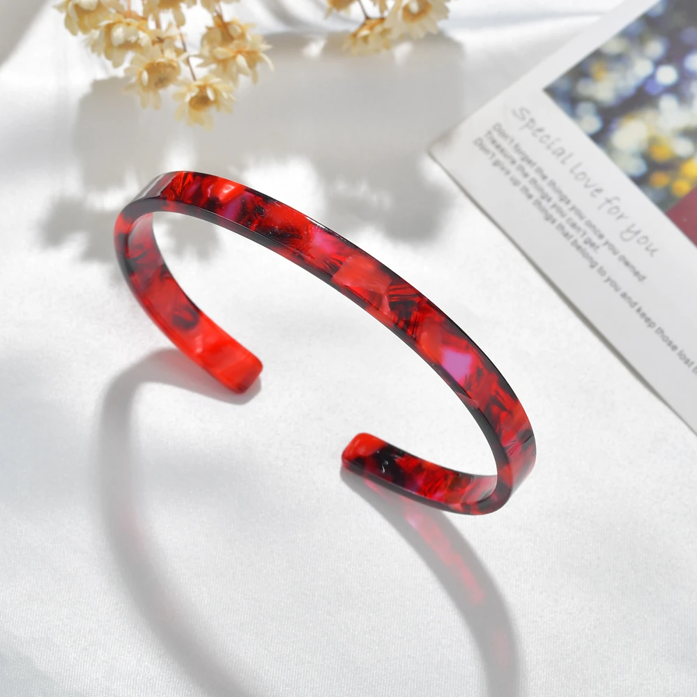 2019 Акриловые Модные браслеты с подвесками для женщин леопардовая Смола