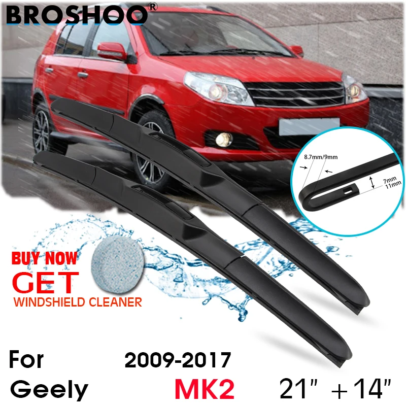 

Автомобильный стеклоочиститель лобовое стекло стеклоочистители J крюк авто аксессуары для Geely MK2 21 "+ 14" 2009-2017