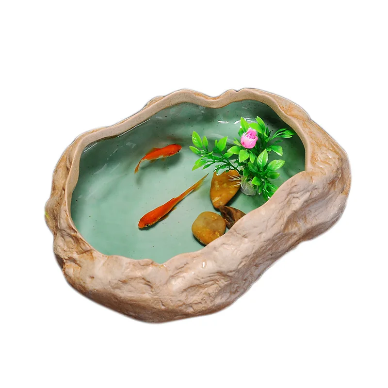 

CREATIVE RETRO LARGE TURTLE FISH TANK COPPER MONEY GRASS BOWL LOTUS WATER LILY NON-POROUS FLOWER POT MULTI-FUNCTION TEA WASH
