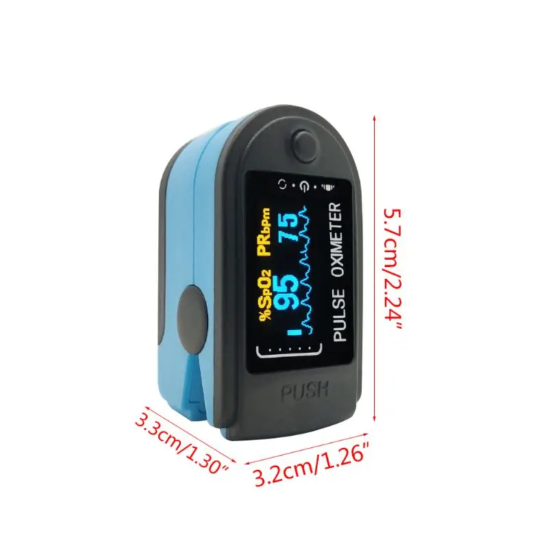 

Mini Protable Digital Finger Clip Oximeter Heart Pulse Rate Blood Oxygen Saturation SPO2 Monitor LED Display Family Aerobic Exer