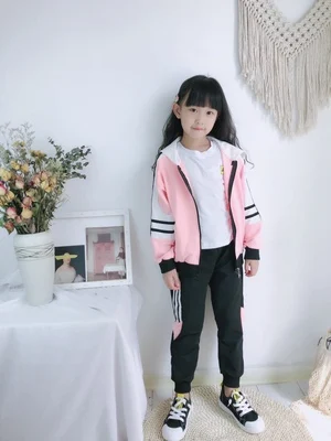 Детская одежда Детский спортивный комплект для девочек Новинка 2020 года Осенняя