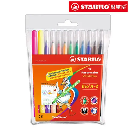 Stabilo 378 цветная ручка для рисования легко стирается яркие художественные маркеры - Цвет: 12 Colors Set
