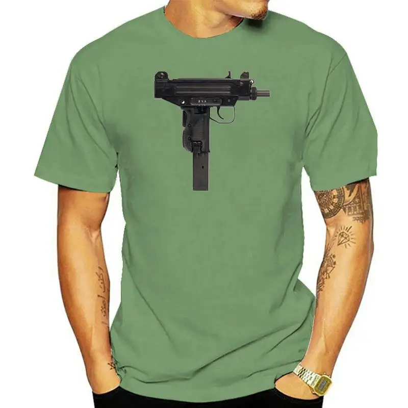 

Новинка 2022, Лидер продаж, модные летние повседневные мужские футболки Uzi Gun, хорошее качество, дешевые футболки онлайн