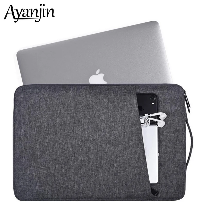 

Laptop Bag 11 12 13 15 16 15.6 Inch Case For Funda MacBook Air Pro 2020 2021 Computer Waterproof Fabric Sleeve Cover Accessories