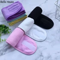 in stock adjustable wide hairband yoga spa bath shower wash face cosmetic headband for women ladies makeup accessories bhn0625