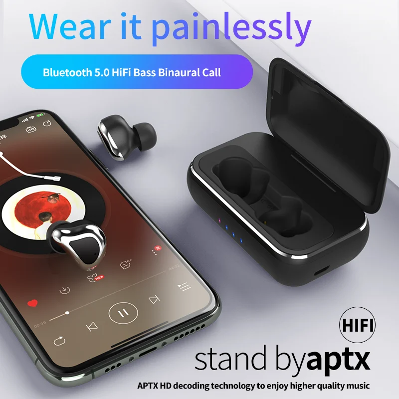 SHISUO наушники вкладыши TWS Bluetooth 5 0 Наушники Беспроводной IPX7 с защитой от пота мини