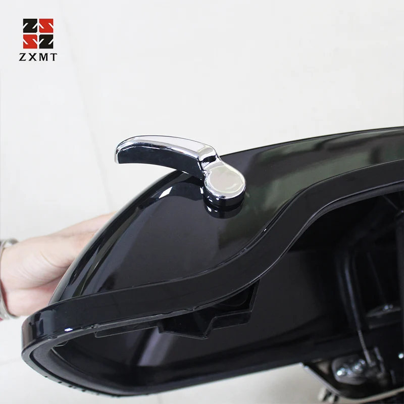 ZXMT окрашенные жесткие седельные сумки яркие черные растягивающиеся удлиненные