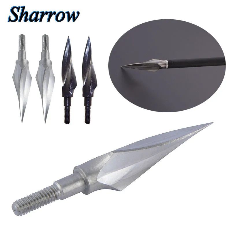 

3/6/9pcs Archery Arrowhead 155grain Traditional Broadhead Insert Screw Arrow Points Tips For Bow Hunting Shooting Accessories