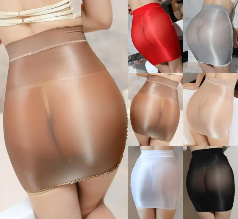 Женская Прозрачная Юбка микро мини прозрачные Соблазнительные промасленные