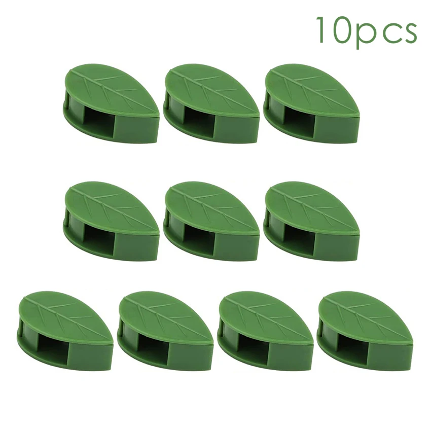 

10pcs Plant Climbing Wall Fixer Vines Clips Garden Plant Leaf Shape Clip Self-Adhesive Household Plant Wall Climbing Vine Holder