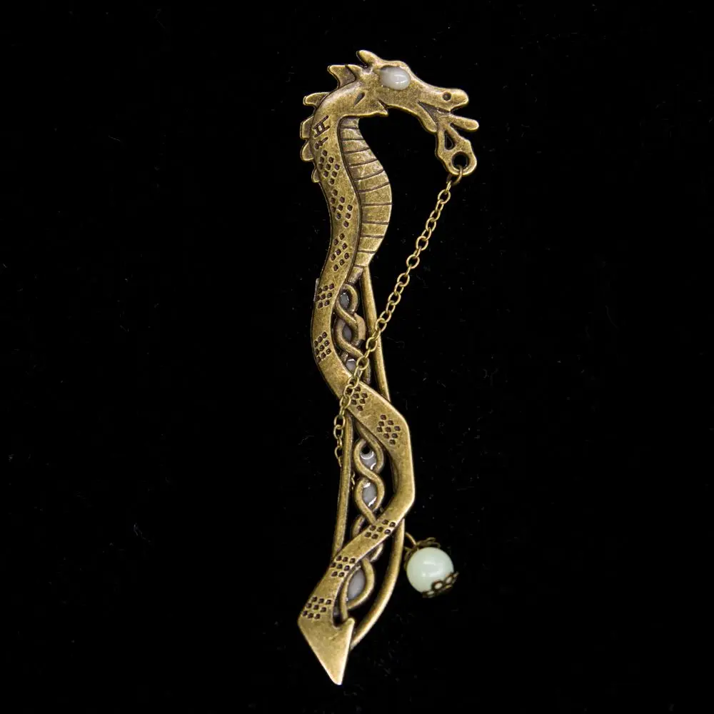 Dragon Metal Bookmark Paper Clips Dairy Notebook Planner Binder Bookmarks for Book Stationery Luminous Teacher|Закладки для книг| |
