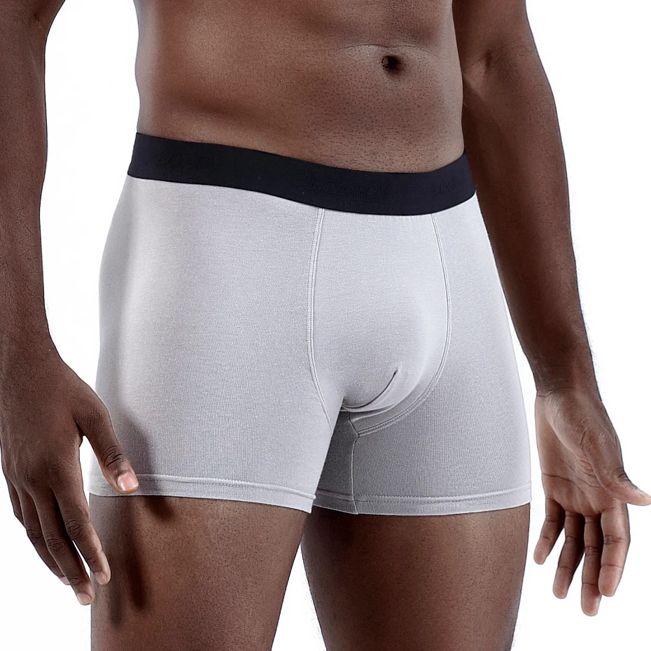 Трусы боксеры мужские однотонные брендовые хлопковые шорты пикантное нижнее