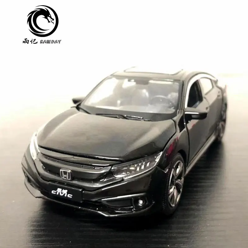 3 шт./партия JK 1/32 масштабная модель автомобиля игрушки Япония Honda Civic звук и свет литья под давлением Металл тянет назад модель автомобиля игрушка