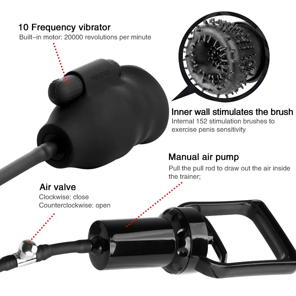 Взрослые Товары для мужчин Минет головки вибратор насос пениса массажер сосания