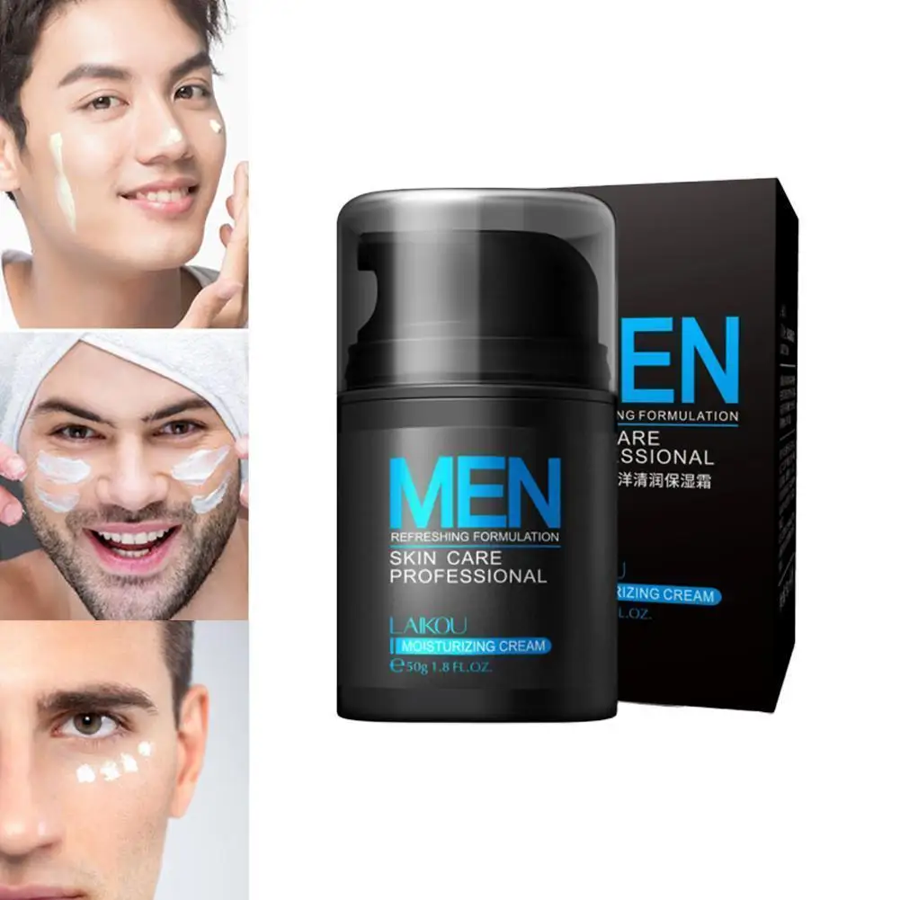 

50ml Men's Cream Anti Lifting Firming Oil Control Moisturizing Cream Moisturizing Pores Shrinking Whitening D6J5