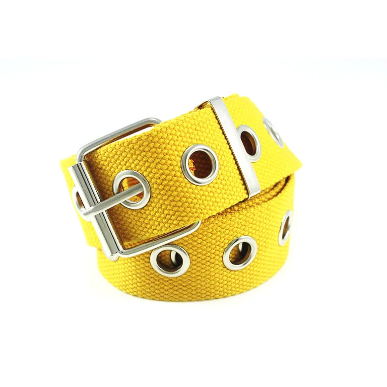 Женский и мужской дизайнерский холщовый пояс Подростковый модный в стиле хип хоп