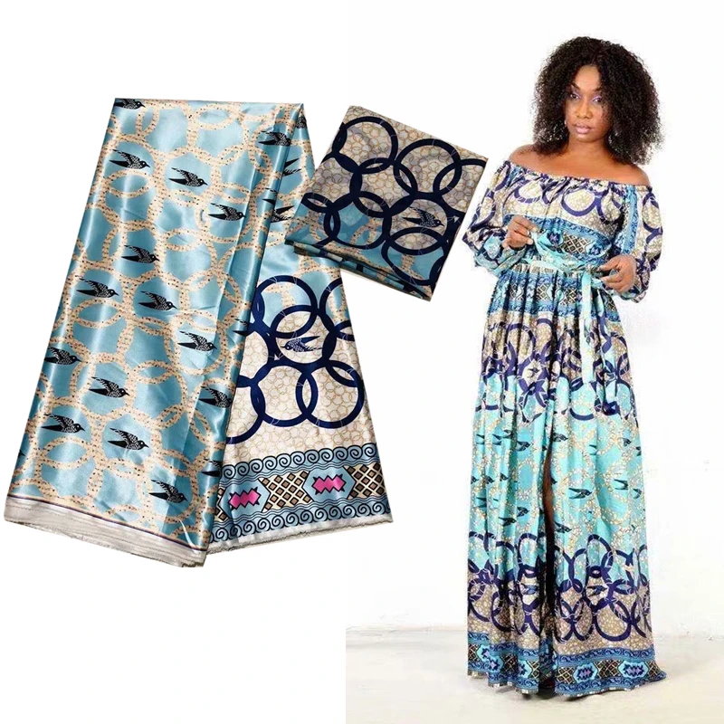 Высшее качество африканская шелковая ткань с принтом Кента Анкары принты