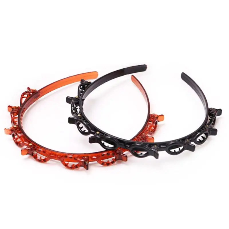 Бесплатная доставка двойной Слои Твист косу головная повязка для волос