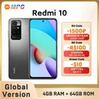 Глобальная версия Xiaomi Redmi 10 4 Гб 128 Гб новый смартфон MediaTek Helio G88 Octa Core90Hz FHD дисплей 50MP AI quad camera