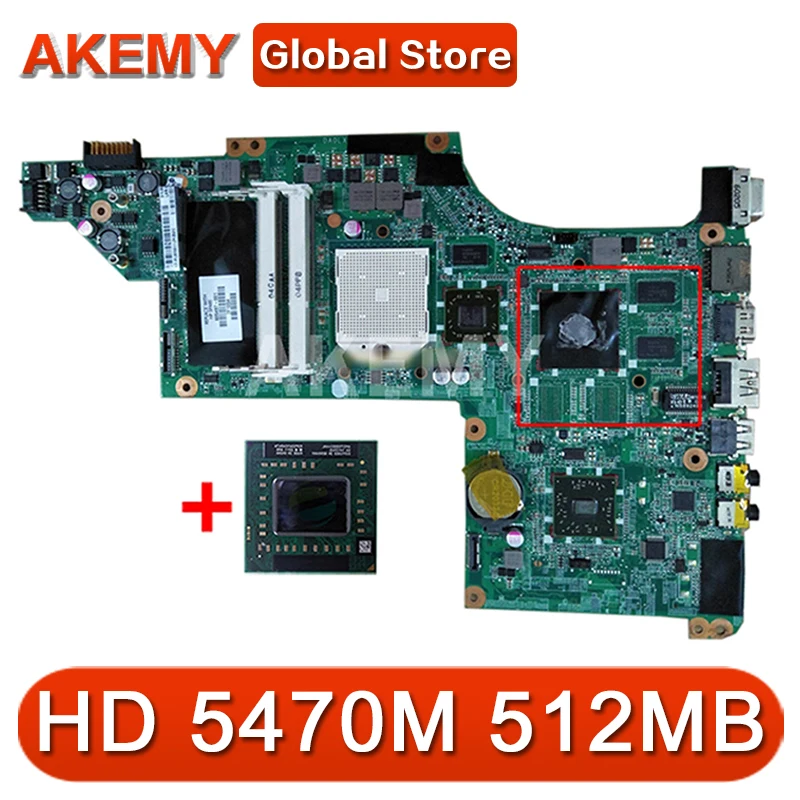 

Материнская плата для ноутбука HP Pavilion DV7 DV7-4000 DV7T DA0LX8MB6D1 630833-001 615686-001 HD 5470M 512 Мб свободный процессор