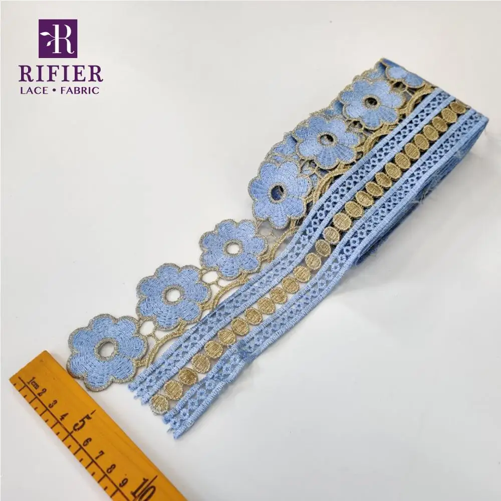 5 ярдов вышитые кружева лента для женщин в африканском стиле на высоком каблуке