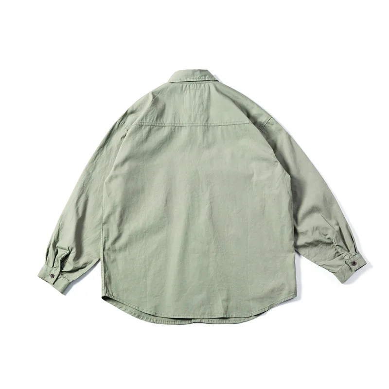 Tide брендовая рабочая рубашка мужской японский Ретро военный стиль длинный рукав