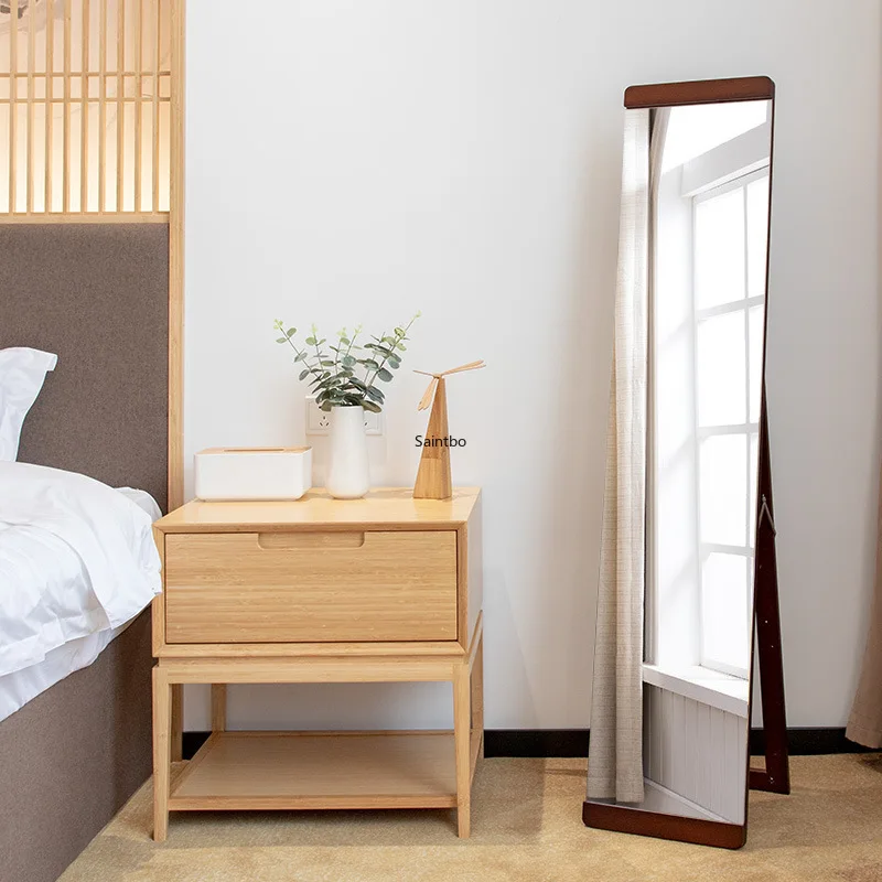 Напольное туалетное зеркало настенное твердое дерево тест для примерки одежды