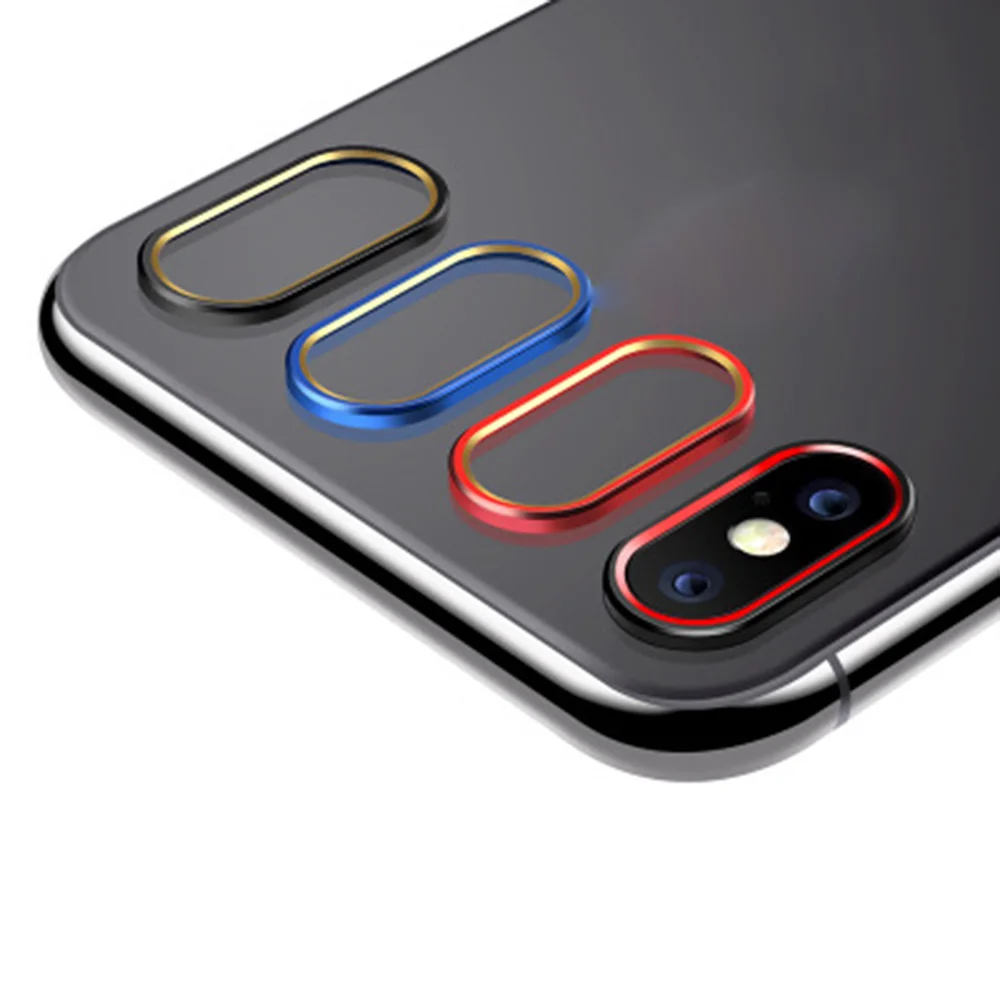 Закаленное стекло для iphone 7 8 Plus X XR XS MAX Защитное объектива камеры защитное кольцо