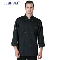 chef jacket restaurant hotel bbq kitchen high quality workwear clothing long sleeve master cook work uniforms food service tops