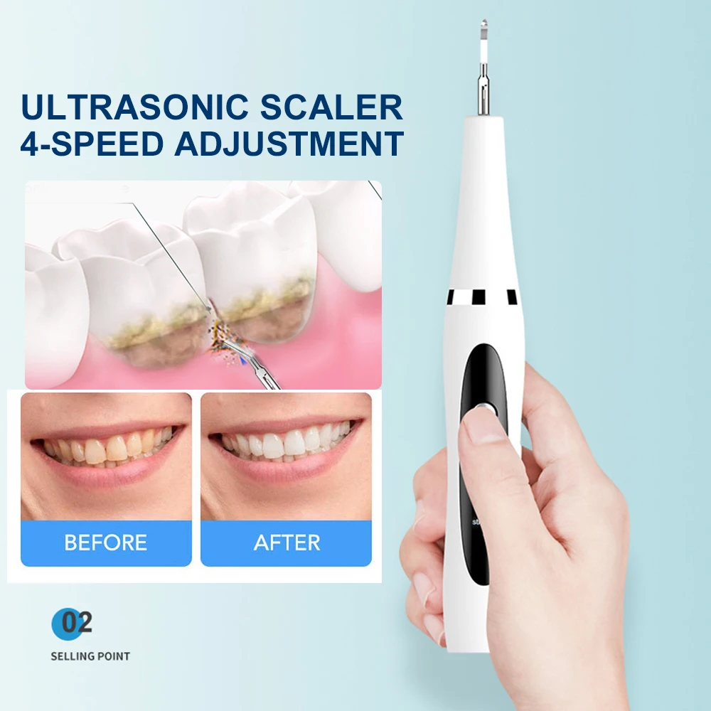 

Household Tooth Cleaner Ultrasonic Electric Dental Calculus Scaler Oral Teeth Sonic Tartar Remover Stains Cleaner Removal