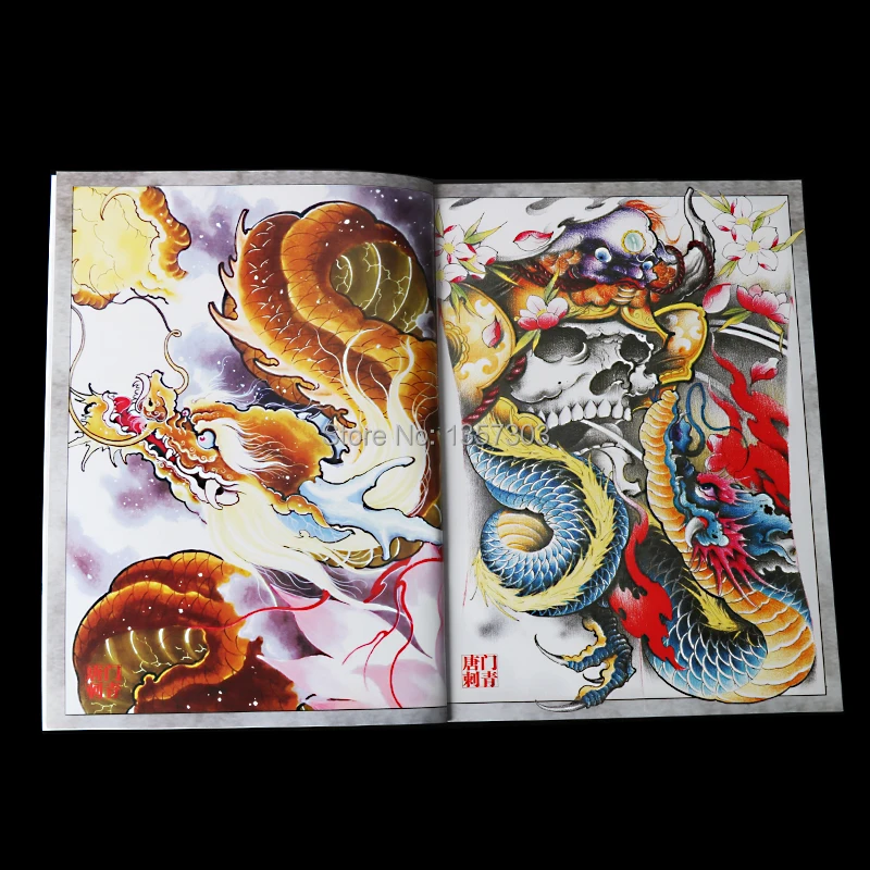 Татуировка Tangmen новинка 2018 татуировка 5 книга с татуировками девять хвостов лиса