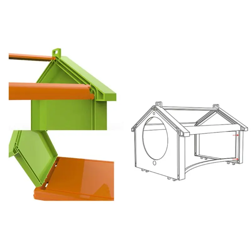 

Portable Insect Butterfly Habitat Cage Terrarium Folding Outdoor Insect Breeding Viewer Breathable and Comfortable Home Pet