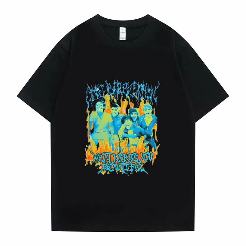

Funny Heavy Metal One Direction Tshirt Men Women Regualr Fashion Cotton T Shirts Summer Casual Loose Tee Shirt Tops Size XS-3XL