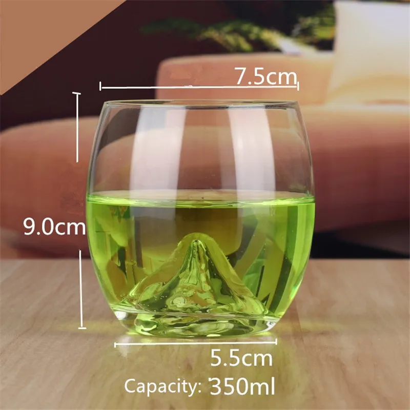 Красочный стеклянный Кубок Дома креативный тренд крепление Fuji Айсберг виски