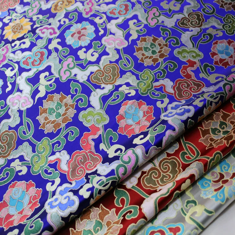 Жаккардовая парчовая ткань в этническом стиле для сценической съемки и