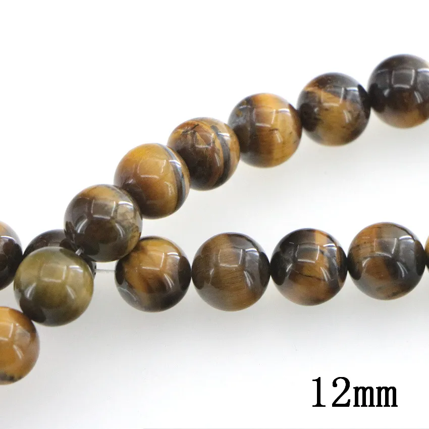 New 4-14mm Natural Tiger Eyes Stones Round Loose Beads DIY Accessories Women Girl Gift Jewelry Making Wholesale Price 15inch | Украшения и