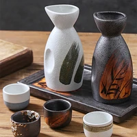 sake set japanese gifts traditional japanese sake cup set hand painted design porcelain pottery ceramic cups crafts wine glasses