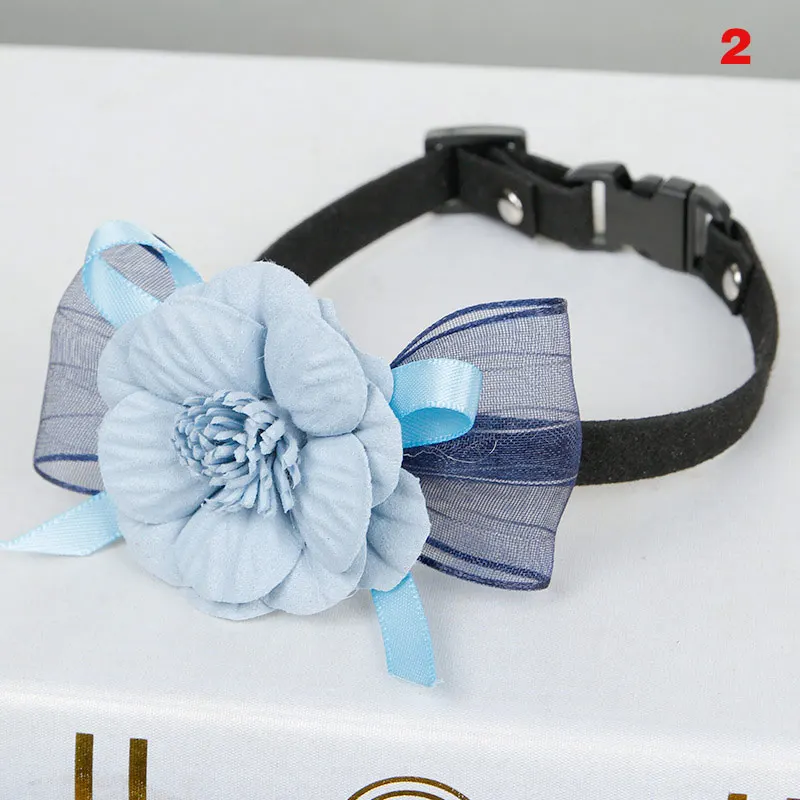 

Dog Collar Pet Cat Puppy Flowers Decoration Collar Necklace Adjustable Collars I88