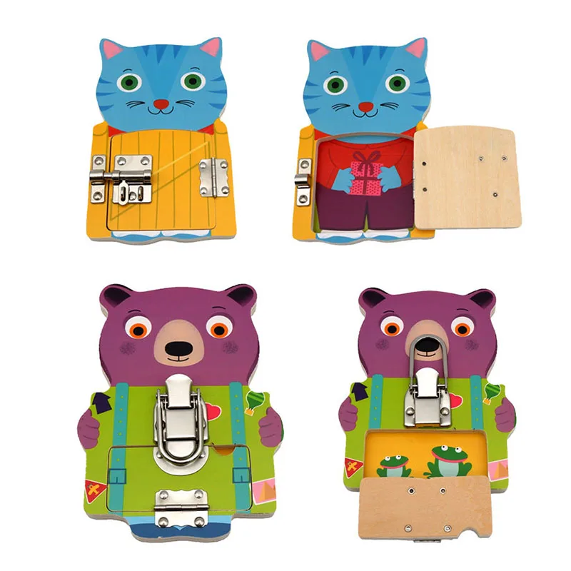 Детская игрушка Монтессори доска для занятий обучением блокировка раннего