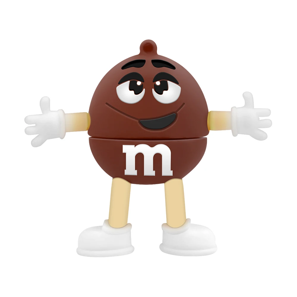 brown Милый флеш-накопитель u-диск 32gb 16gb 8gb rainbow beans M& M bean usb флеш-накопитель прекрасный подарок полная емкость 64gb флешка cle usb loptop - Цвет: brown