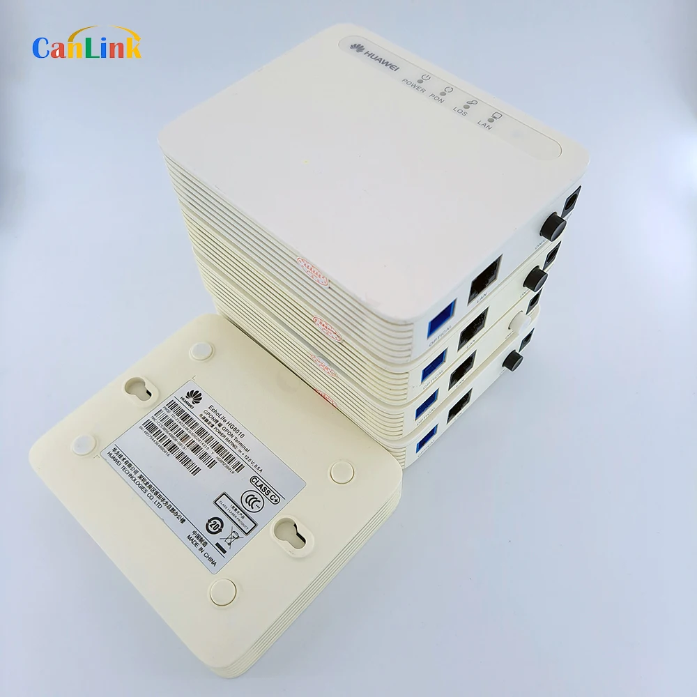 25pcs high value huawei hg8010 1fe gpon epon terminal onu huawei ont ftth fiberhome secondhand modem english language ont free global shipping